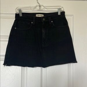 Madewell Women's Black Denim Skirt